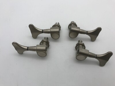 2R+2L Satin Nickel 4 String Bass Tuning Pegs Keys Fit Ibanez,Washburn,Schecter