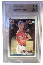 1991 Topps #333 Chipper Jones 8.5 NM-MT+ Beckett
