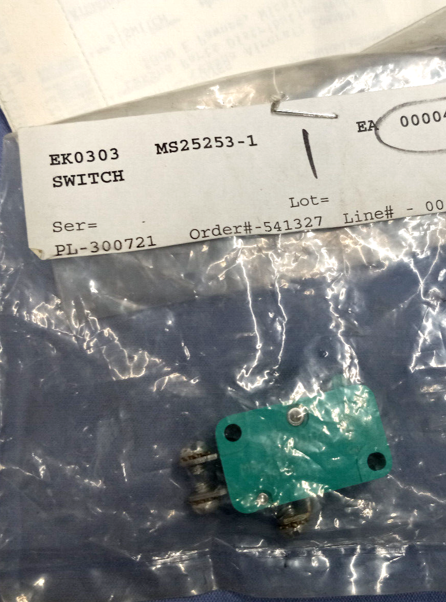Cessna P/N MS25253-1 SWITCH with 8130-3 form | eBay