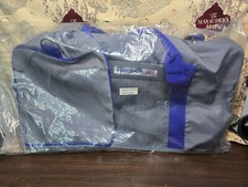 New Vintage REEBOK Grey And Blue Nylon Duffle...