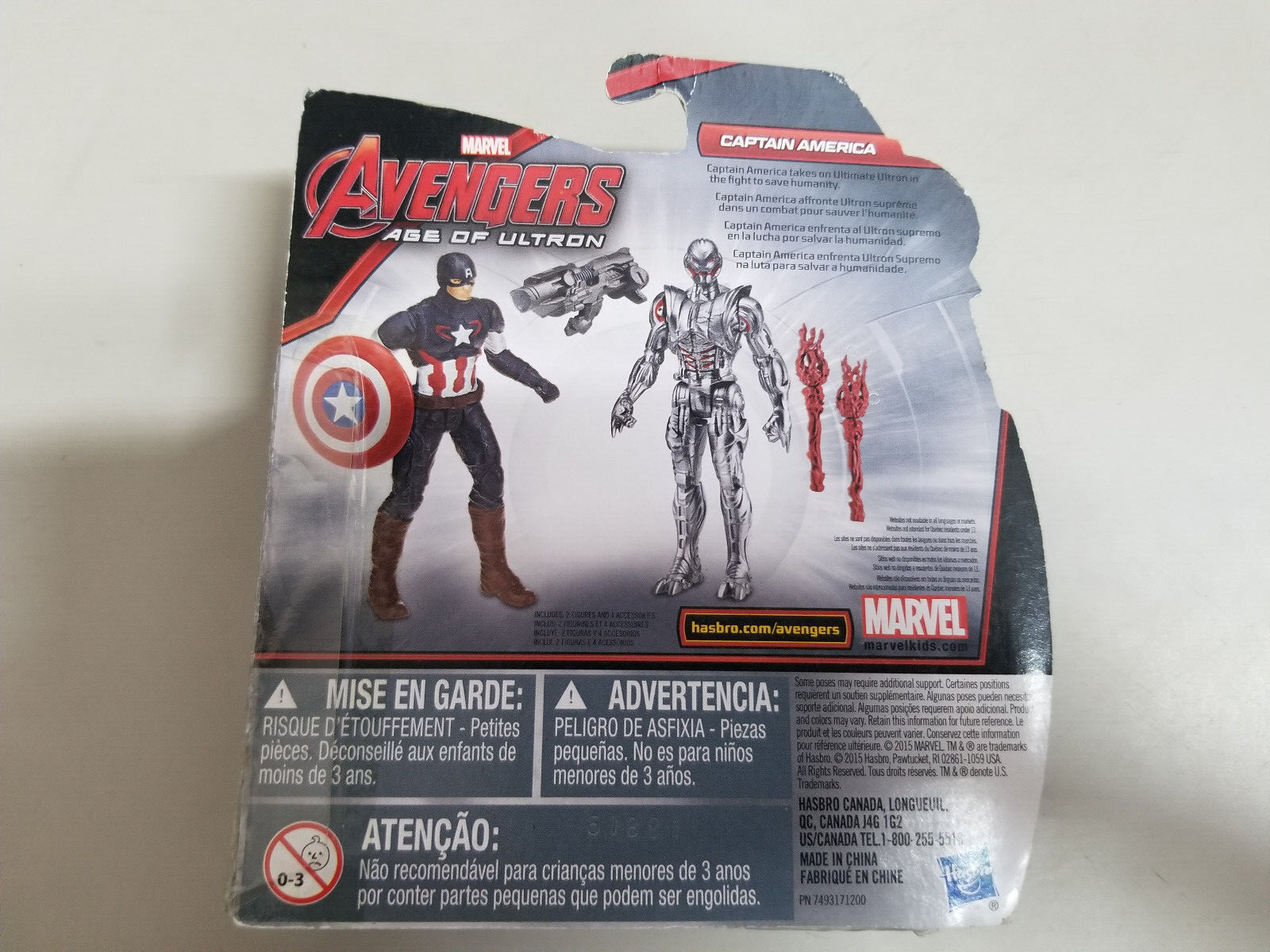 Marvel Avengers Age of Ultron Hasbro Figures Captain America vs. Ultimate Ultron