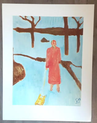 Vintage Swiss Museum art print Cuno Amiet 10''X13'' perfect for framing