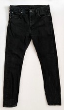 Levi's 510 Black Skinny Fit Mid Rise Stretch Denim Women's 32x30 Measured