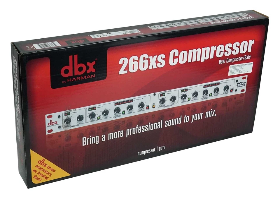 DBX 266XS 2-Channel Compressor/Gate Rack Mount Pro Audio Dynamics Processing - Image 3 of 3