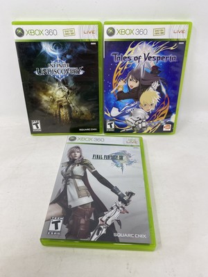 Lot Of 3 Xbox 360 Final Fantasy XIII Infinite Undiscovery Tales Of Vesperia
