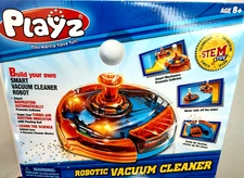 Stem Toy Playz "Build your Own Smart Robotic Vacuum Cleaner 75 pc  Model Kit NIB