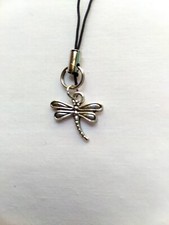Dragonfly Phone Charm Dangle Lanyard Hanging Pendant Chain Car Decor Handmade