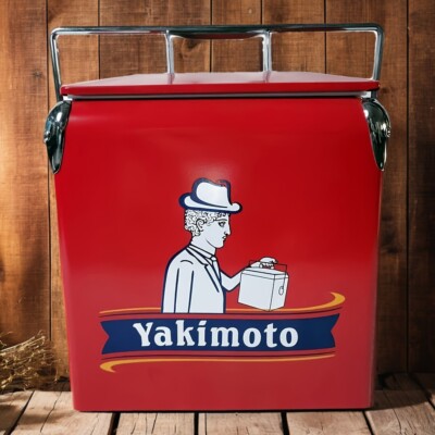 Yakimoto Retro Ice Chest Cooler box ,13L 14Qt,for BBQ Hiking Picnic Fishing, new