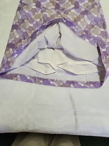 Annika Cutter & Buck Skort Size 6 Purple And White - Picture 2 of 7