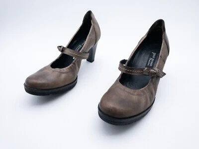 Paul Green Escarpins Femmes Talon Schuh Chaussure Cuir Marron Taille 40 Eu Art - Photo 1/3