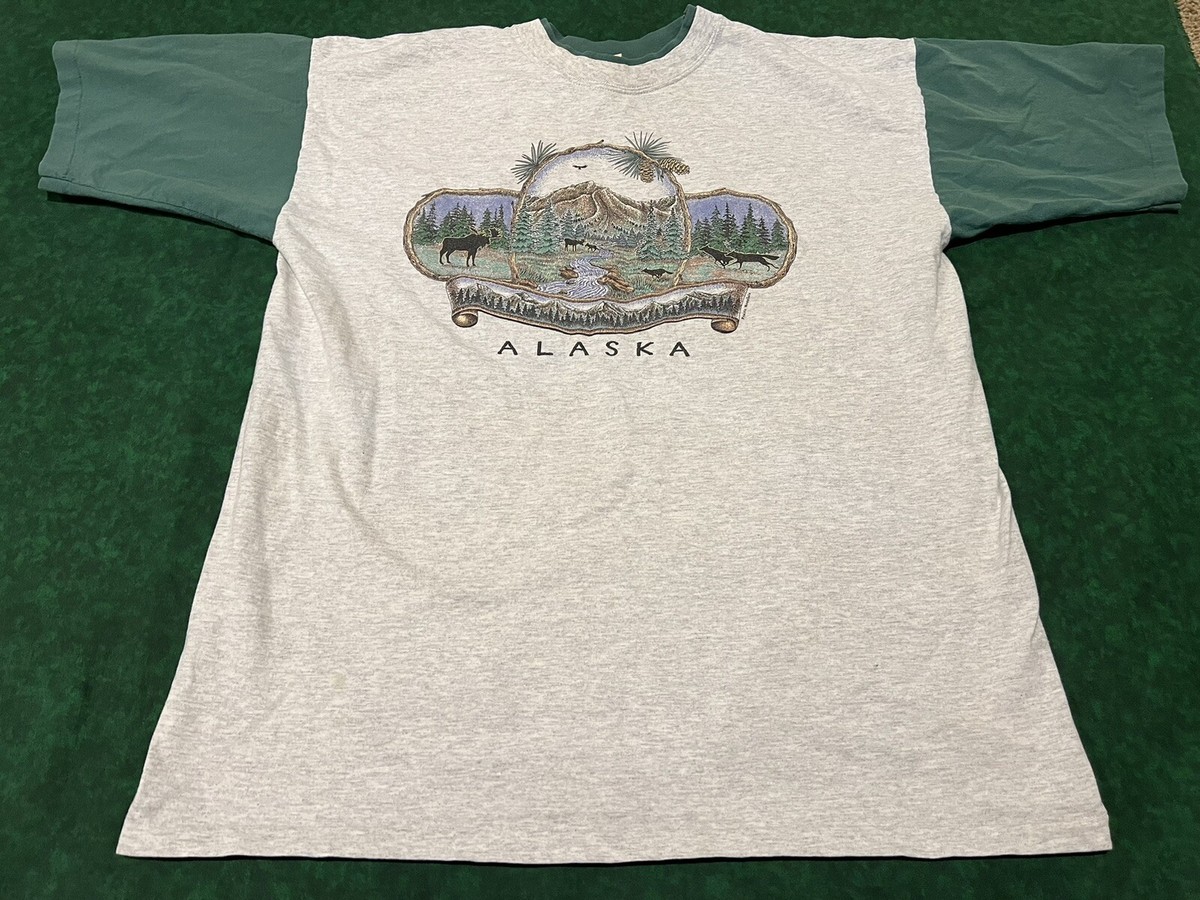 Vintage Prairie Mountain - Alaska - Single Stitched T-Shirt 90