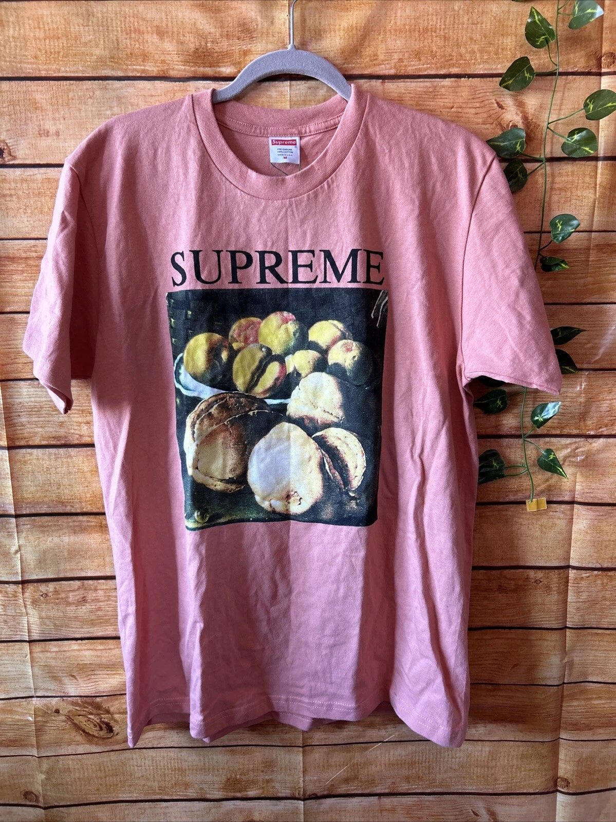 T shirt Supreme Still Life en pêche taille M neuf avec étiquette