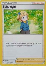 239/264 SCHOOLGIRL UNCOMMON FUSION STRIKE POKEMON CARD