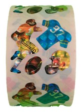 400 Football Stickers in roll of 100 modules, each sticker 5/8" - 1-3/4", RP6212