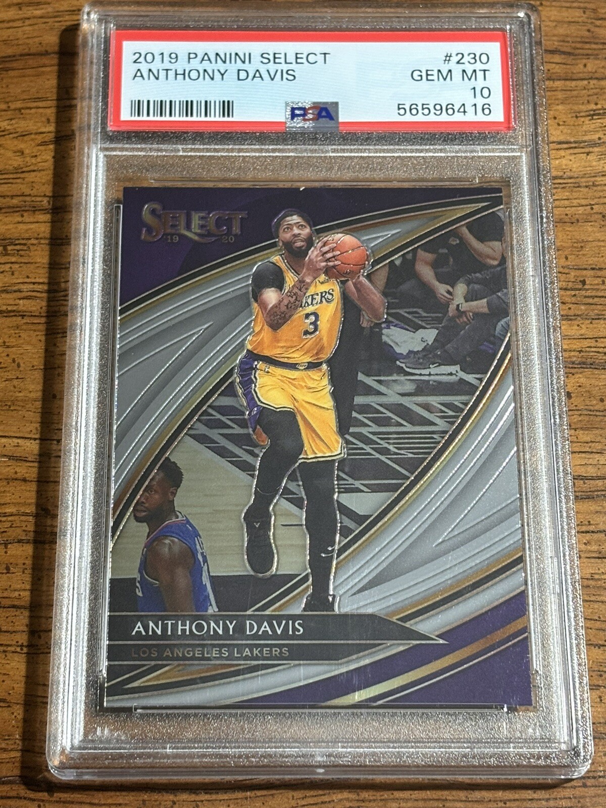 2019-20 Panini Select Anthony Davis #230 Courtside SP Lakers PSA 10 Gem Mint