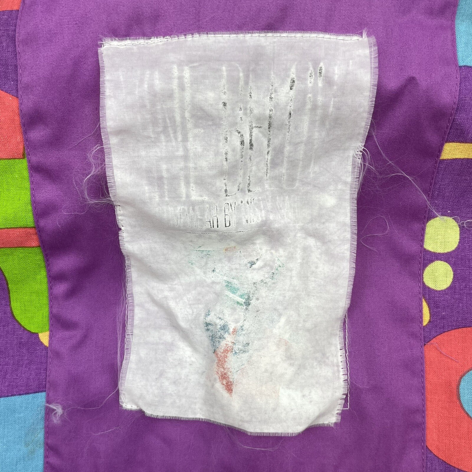 Vintage Vine Below Coat Womens Large Zepel Treated Colorful Funky 80s Zip Snap