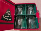 Christmas On The Rocks Glasses Tumblers 24% Lead Crystal St George Crystal USA — photo 2