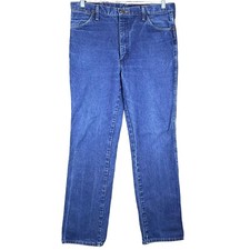 Vintage 90  s Wrangler 936PWD Blue Denim Jeans Men 36x34 Made In USA Cowboy Cut