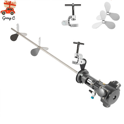 1/2 HP 50 Gallon Pneumatic Mixer Rung Dope Tank 304 Stainless Blade Barrel Type