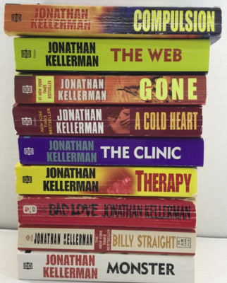 9 Jonathan Kellerman Paperback Fiction Books Therapy Monster Bad love Gone etal