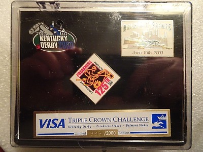 FUSAICHI PEGASUS,TRPL CRWN PINS,DERBY,PREAKNESS & BELMONT,2000,LTD ED #898/2000 