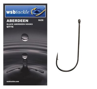 WSB BLACK ABERDEEN HOOKS (10 x Packs) Fishing Tackle Accessories