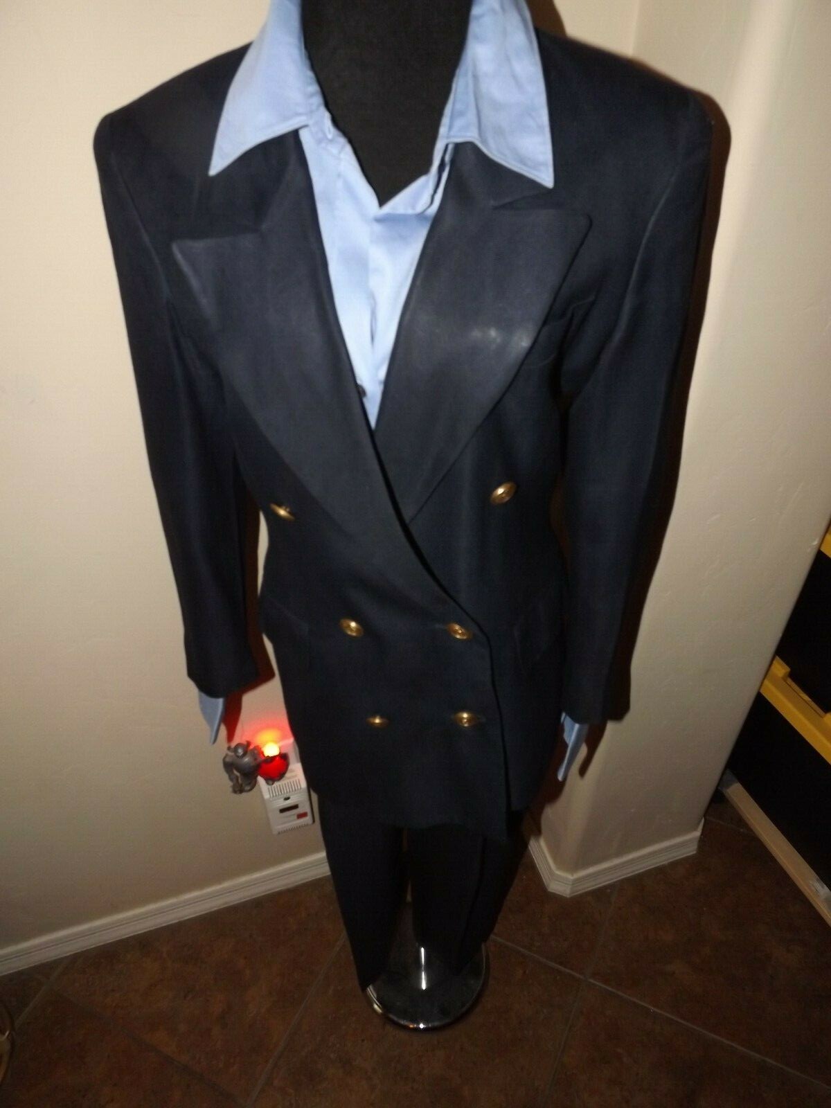 LIZ CLAIBORNE NAVY BLUE Jacket Pant 