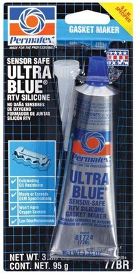 Permatex 81724, One Blue Silicone Ultra Blue Gasket Maker 3Oz Carded Tube Perfor