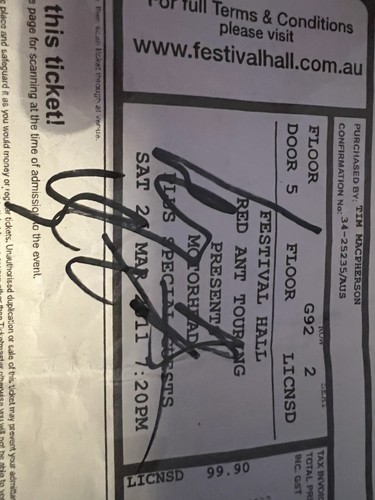 Motörhead Melbourne Australia Lemmy - Imagen 7 de 8