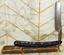 Navaja recta Geneva Cutlery Co. 'The Improved Eagle Razor' con original Caja