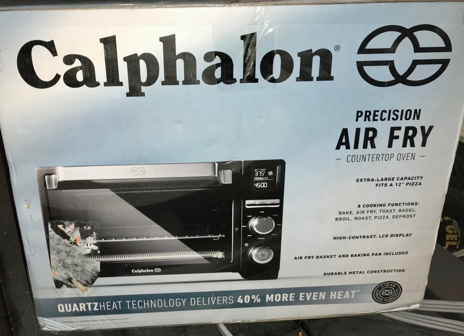 Calphalon Precision Air Fry Countertop Oven Quartz Heat Technology eBay