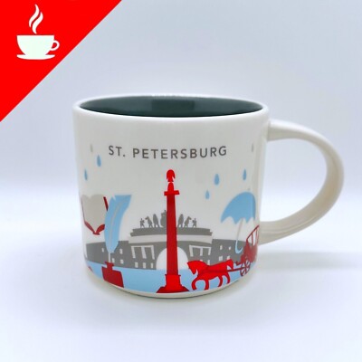 Starbucks You Are Here   St. Petersburg City YAH Kaffee Tasse Russland