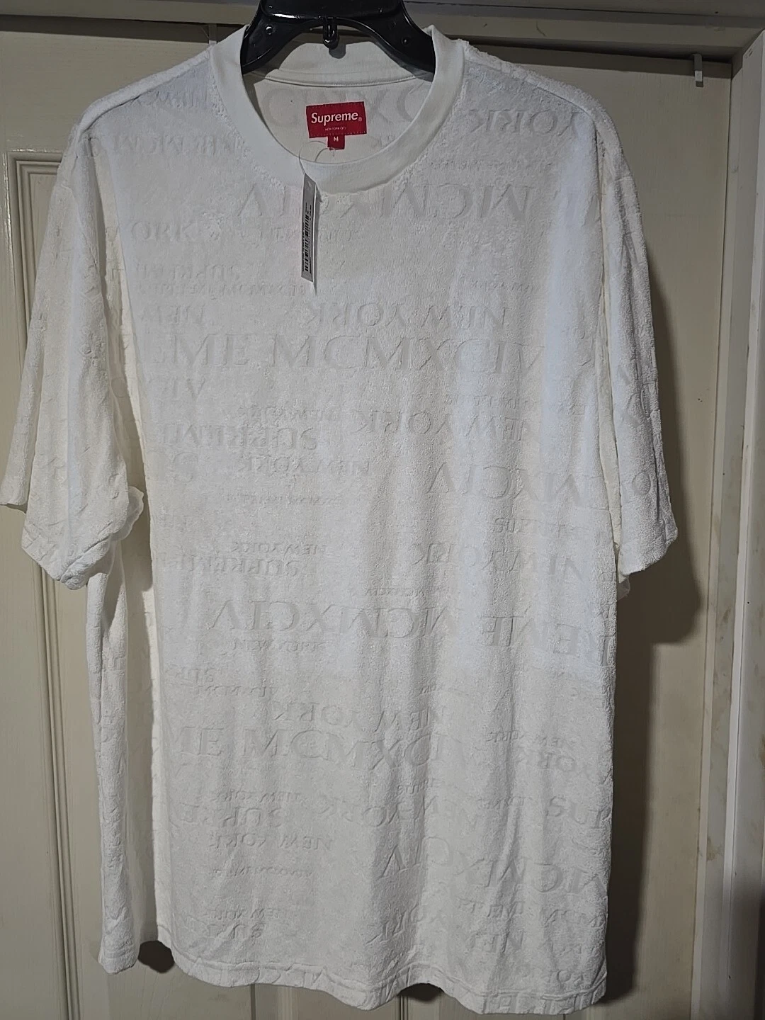 Haut Supreme MCMXCIV Terry S/S BLANC taille M