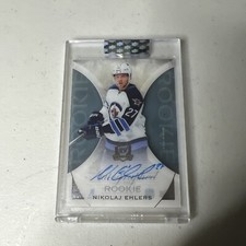 2020-21 Clear Cut Nikolaj Ehlers Auto Rookie Tribute The Cup Hockey