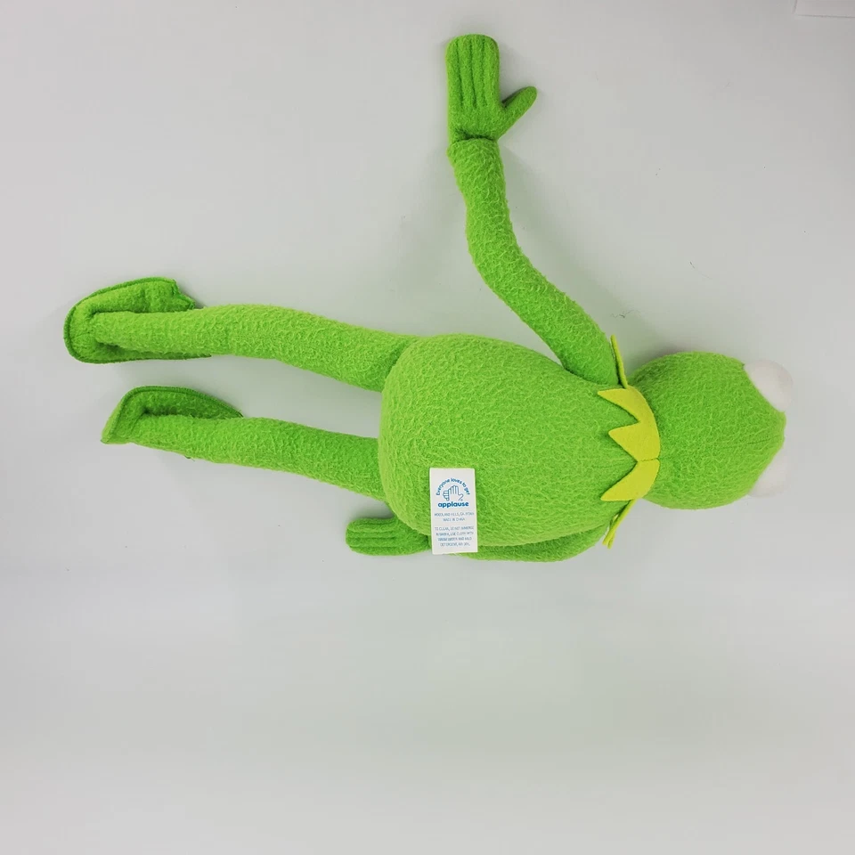 Peluche Applause Kermit la Rana Posable Jim Henson Muppets 19” Brazos de Alambre Patas Foto 4 de 4