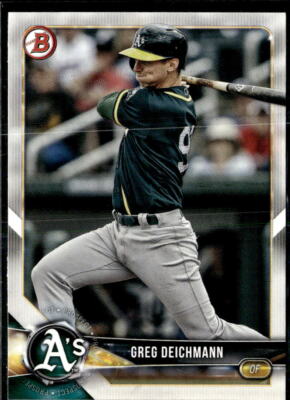 2018 Bowman Paper  Greg Deichmann Oakland Athletics #BD138  5 Card Lot