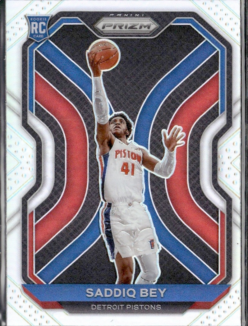 2020-21 Panini Prizm Saddiq Bey #284 RC Rookie Slver Pistons Basketball
