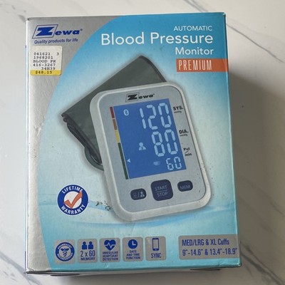 Zewa UAM-880XL Automatic Arm-Type Digital Blood Pressure Monitor Bluetooth 2 Cu 