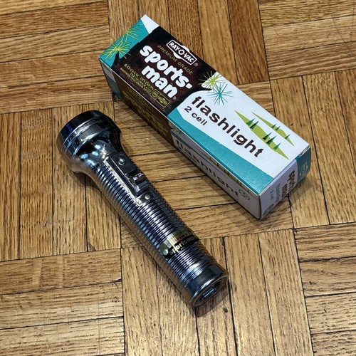 Vintage Ray-O-Vac Sportsman 2 Cell Taschenlampe S21F mit Box - NIE BENUTZT - NOS - Bild 1 von 14
