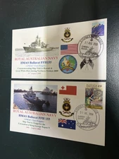 (1438) 28-5-2025 - Australia Navy - HMAS Ballarat (USA & Tonga) 2 covers