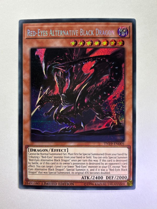 Red Eyes Alternative Black Dragon TN19-EN005 Limited Edition YuGiOh Card NM