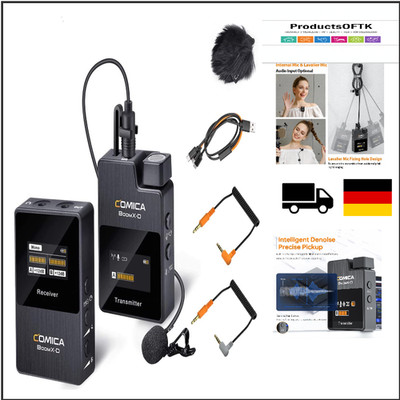 Wireless Mikrofon Comica BoomX-D1 2 4G 50 Meter Reichweite