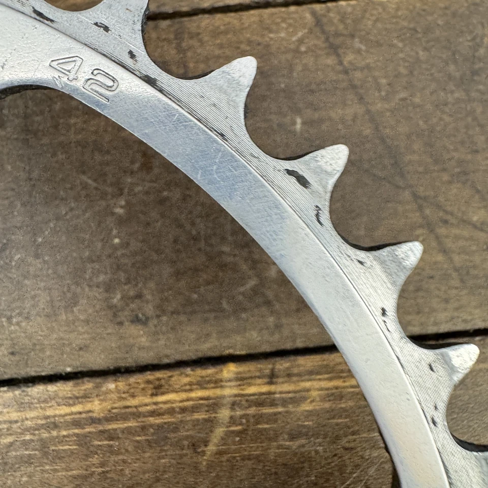 Shimano Dura Ace SG 42T Chainring 130 BCD 5 Bolt Vintage 7400 FC-7402 - Image 4 of 4