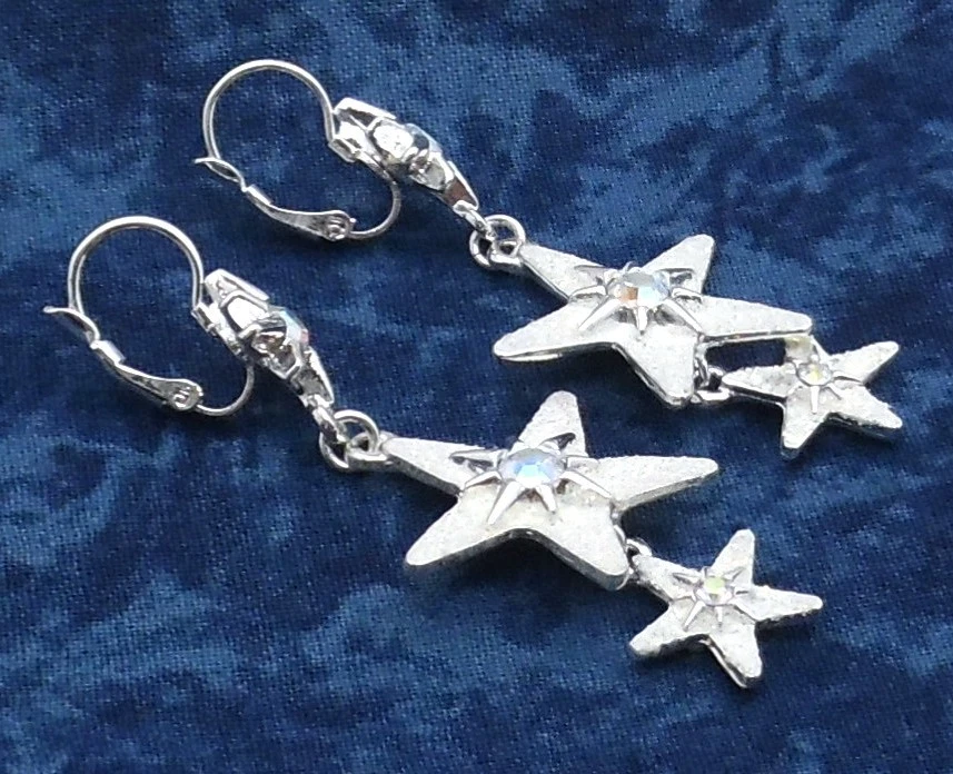 Brincos Kirks Folly Starlight AB cristal alavanca* - Imagem 2 de 3