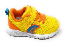Geox Sprintye B454TD scarpa bambino modello di color giallo in rete con strappo