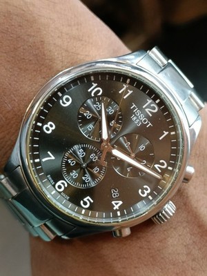 TISSOT XL CHRONOGRAPH QUARTZ BLACK DIAL T116617A SWISS MEN'S