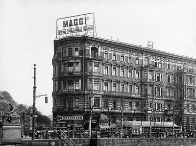 Germany Berlin View of the residential and commercial building  1920 Old Photo 1