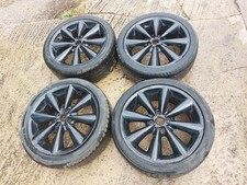 Mini Cooper 17" Black Conical Style Alloy Wheel Set.