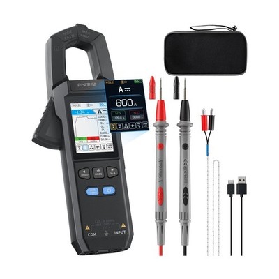 FNIRSI DMC-100 Digital Clamp Meter Multimeter 9999 Counts TRMS, 600A Curve Re...