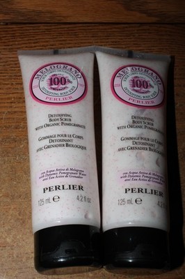 X2 Perlier Detoxifying Body Scrub Organic Pomegranate 4.2 fl. oz. New Tube